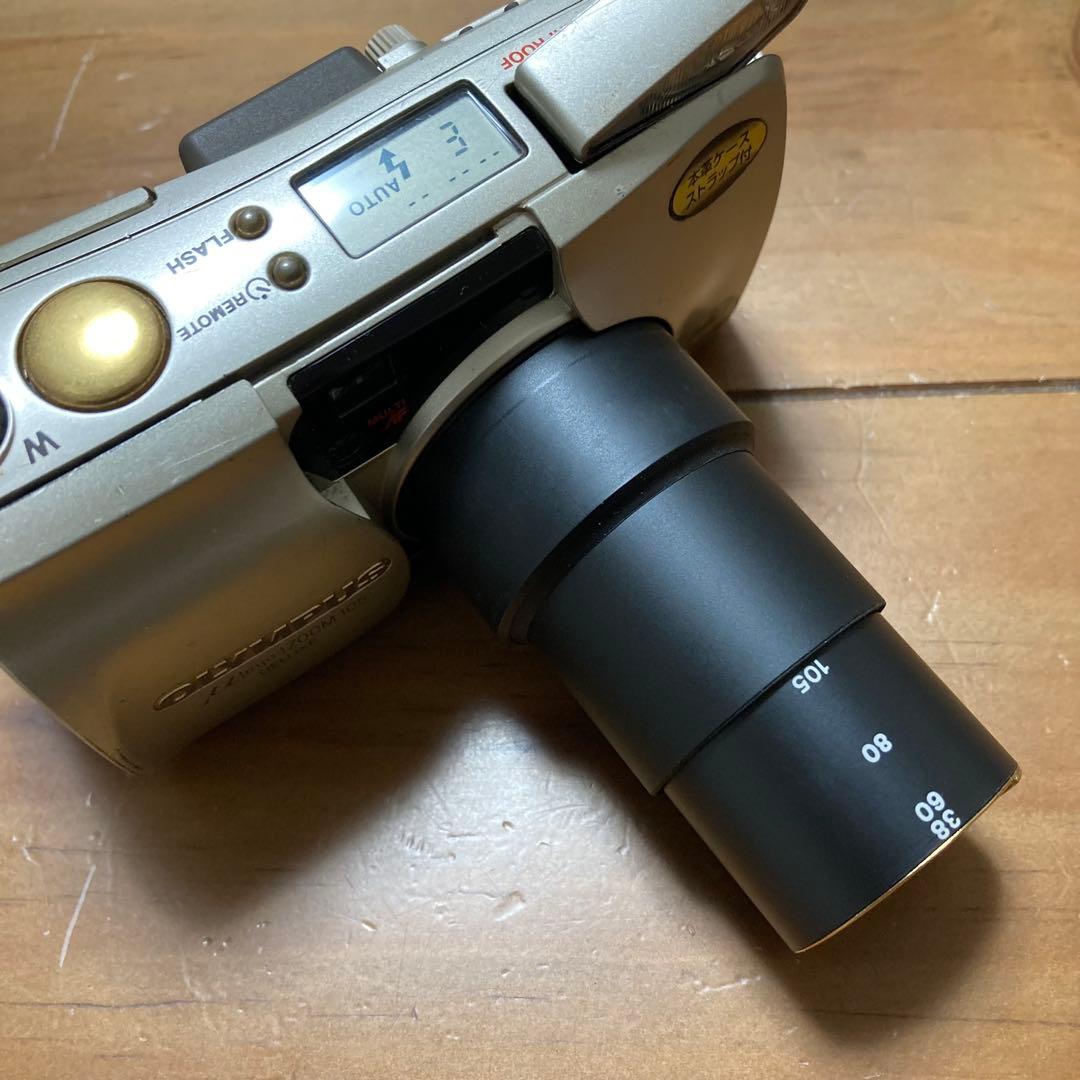 OLYMPUS μ ZOOM 105 DELUXE シルバー フィルムカメラ