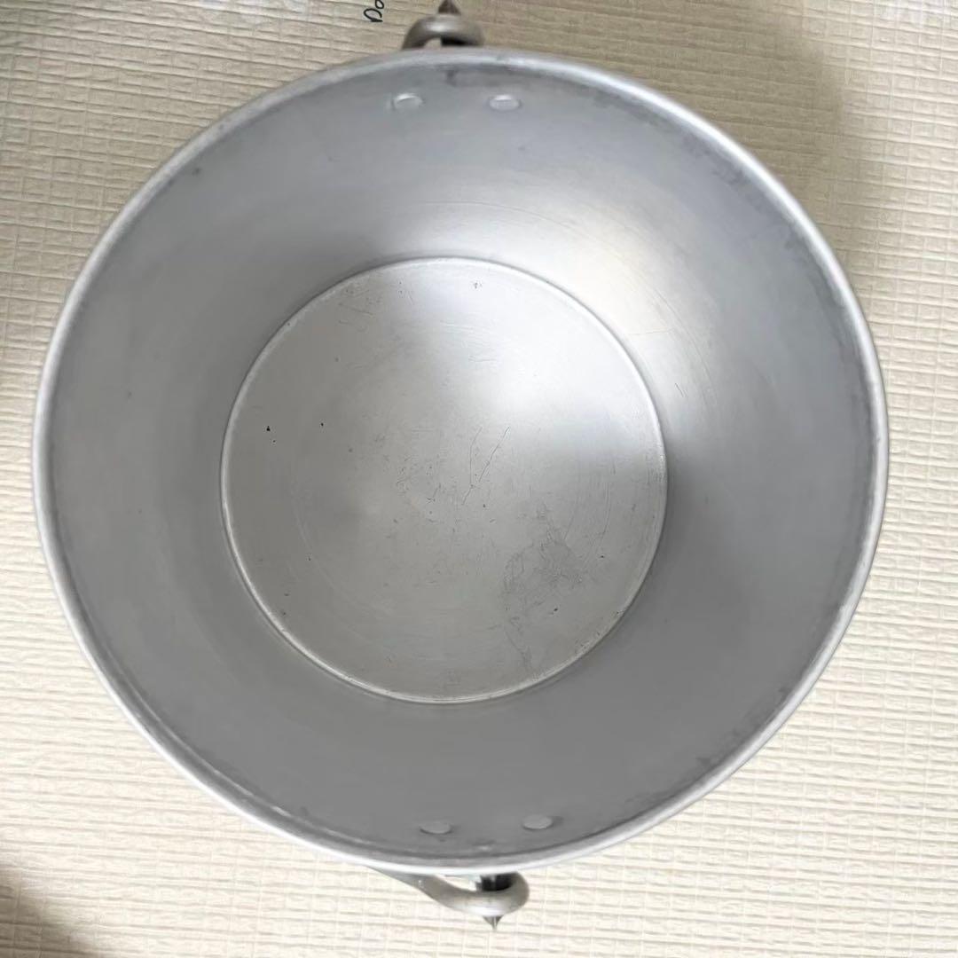 レトロ❤️アルミ缶アンティークバケツ蓋付き取手付き小物入れバスケット容器