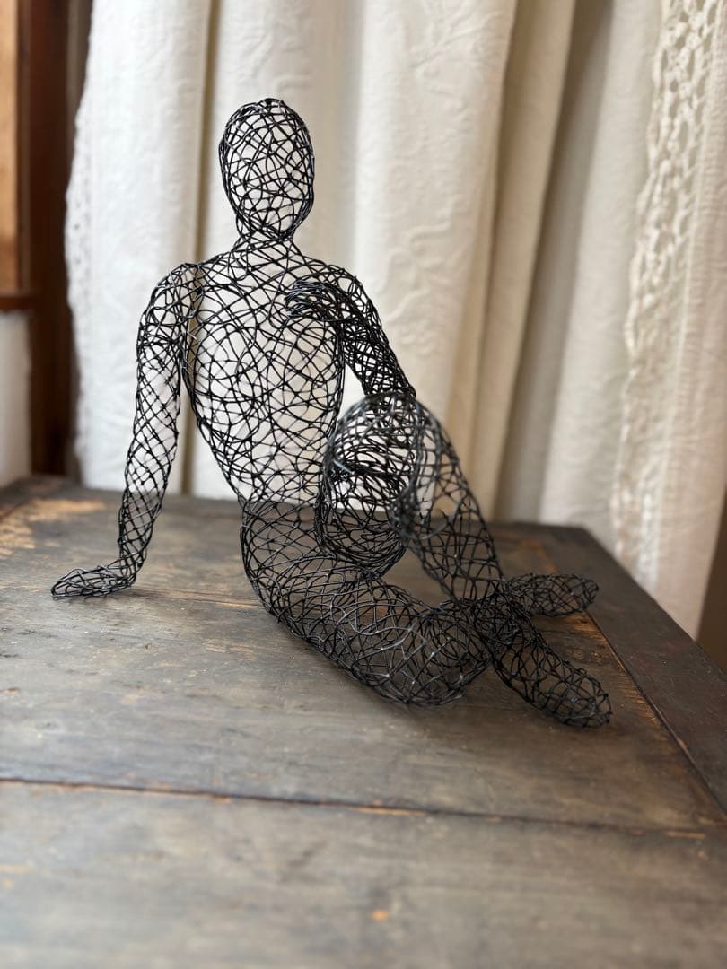 アンティークオブジェ　ワイヤーアート