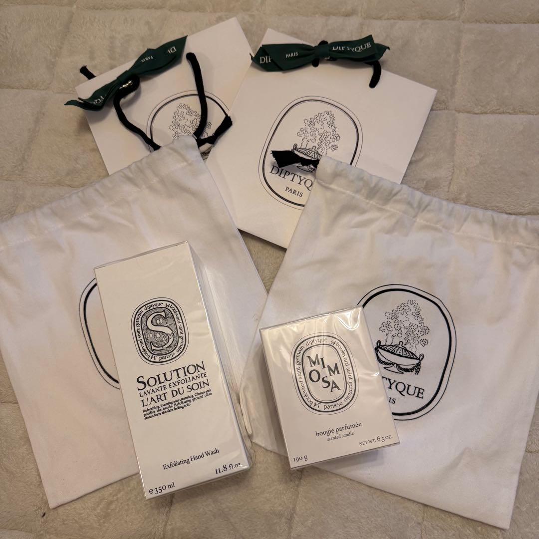 Diptyque キャンドル　ハンドウォッシュ