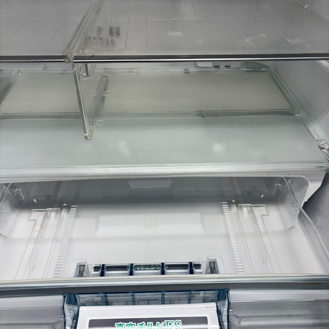 926ブラウンカラー　大型冷蔵庫　475L　自動製氷　フレンチドア　ガラストップ