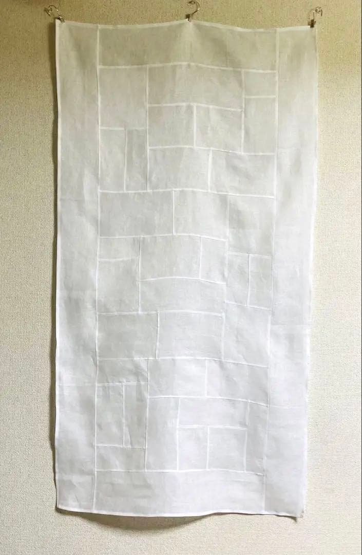 ポジャギ　113×61 ホワイトリネン　No.239
