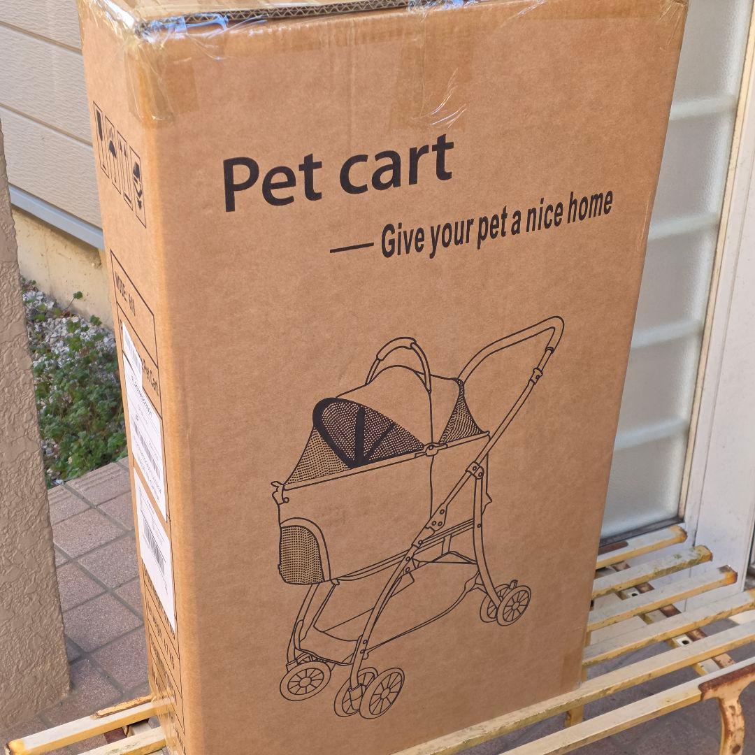ペット用 カート 2通りの折り畳み式 耐荷重 20kg 中型犬 一匹
