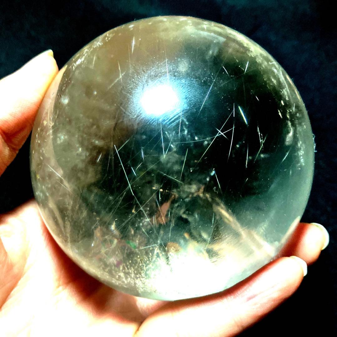 超特大　83mm ゴールドルチルクォーツ　金針水晶　パワーストーン