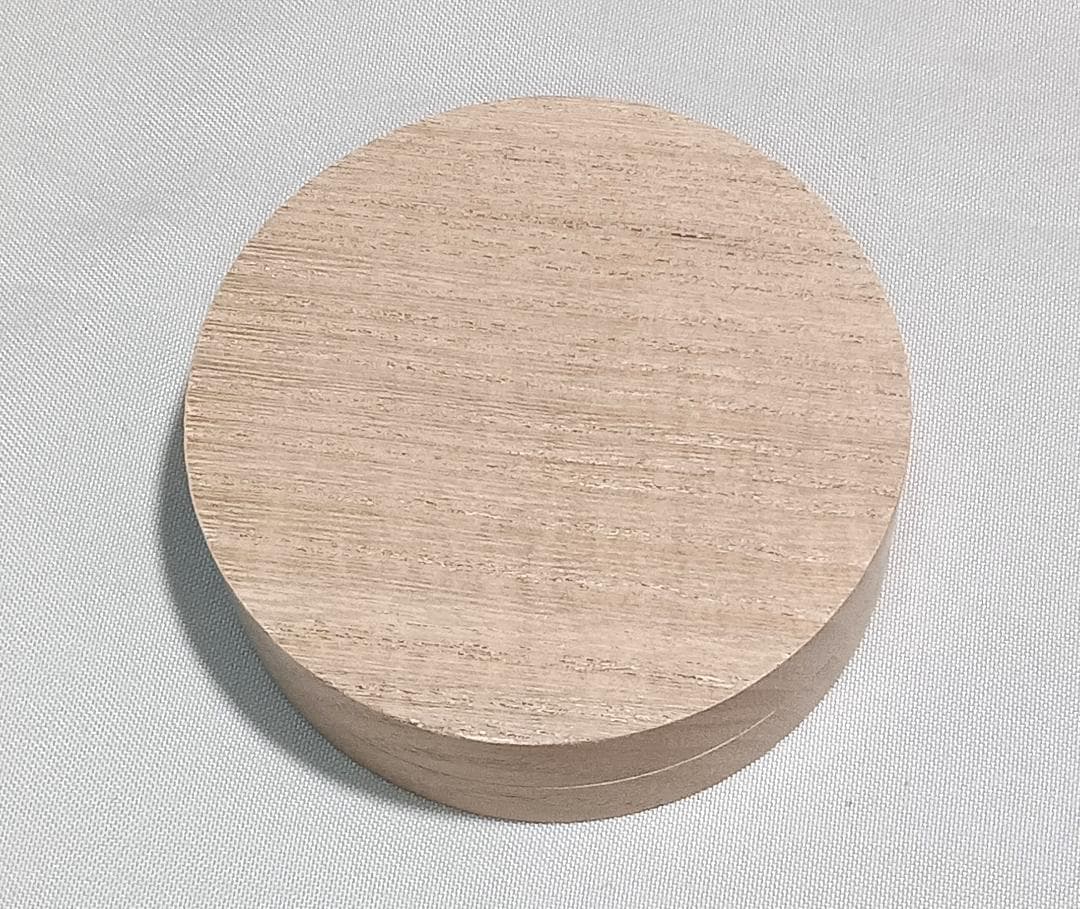 茶道具　桐丸香合「澪標」　指物師　萩井好斎作　桐丸香合　「みおつくし」　美品！！