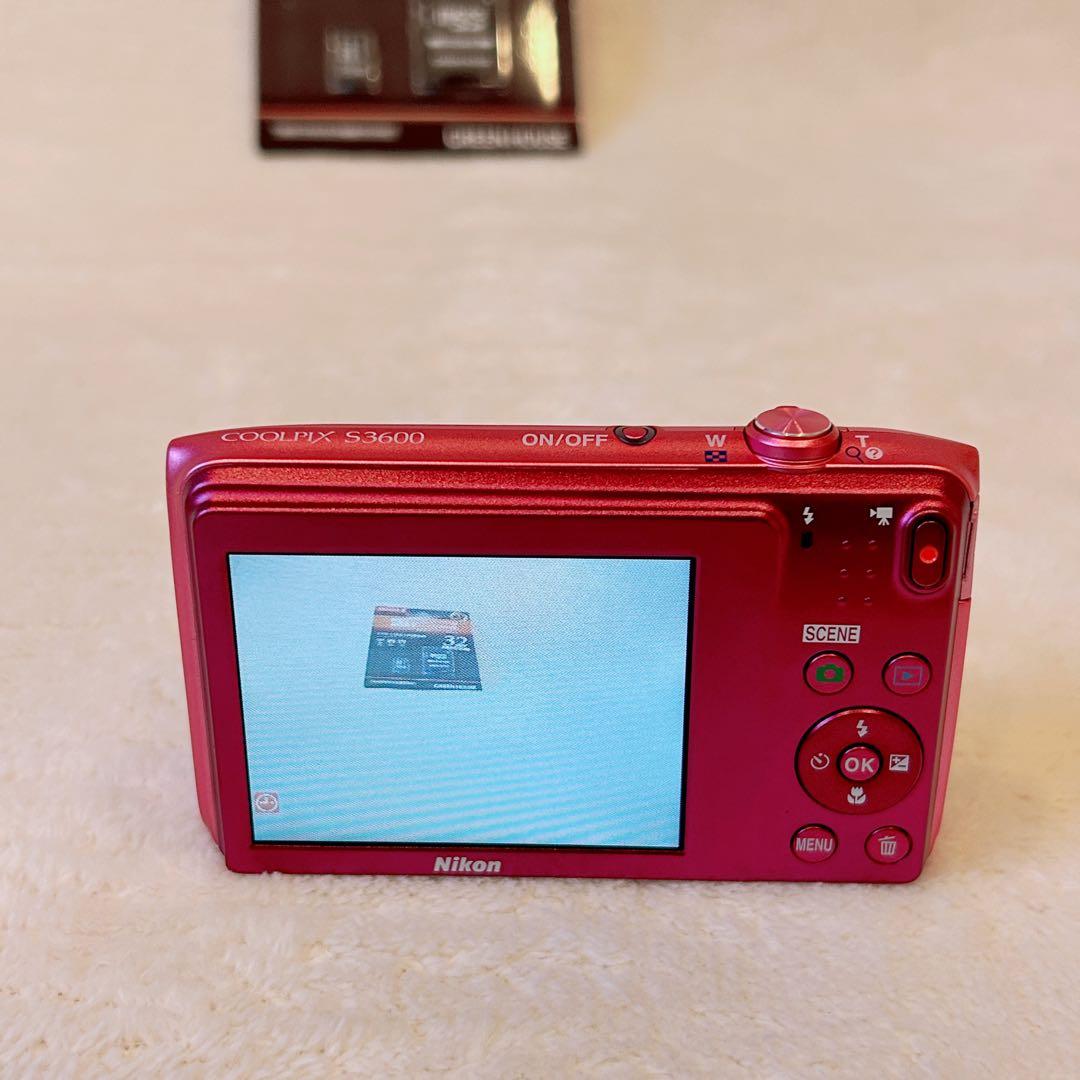 極美品✨️ ニコン Nikon クールピクス COOLPIX S3600ピンク色