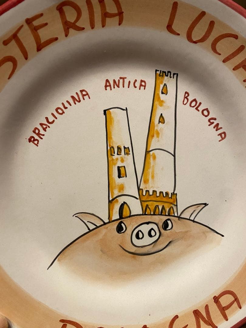 ブオンリコルド　イタリア製絵皿　1997ボローニャ　箱入り