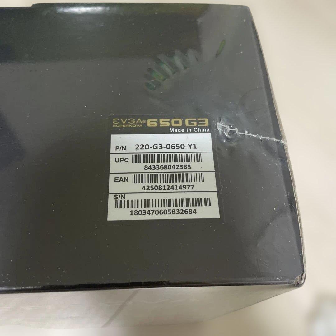 【新品、未開封】EVGA SUPERNOVA 650 G3