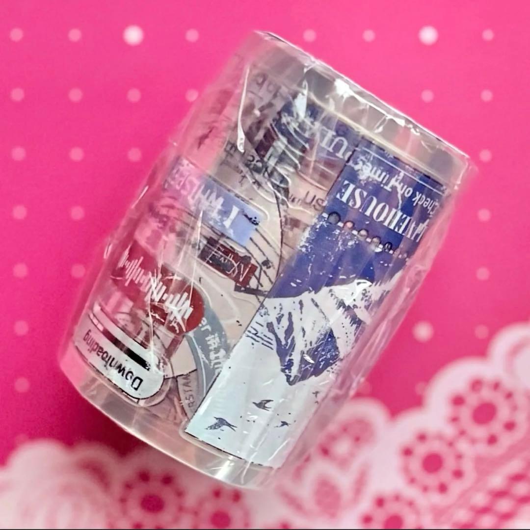 PET 回响 ダイカット加工 6cm×6m　海外マステ　英字　レコーカセット