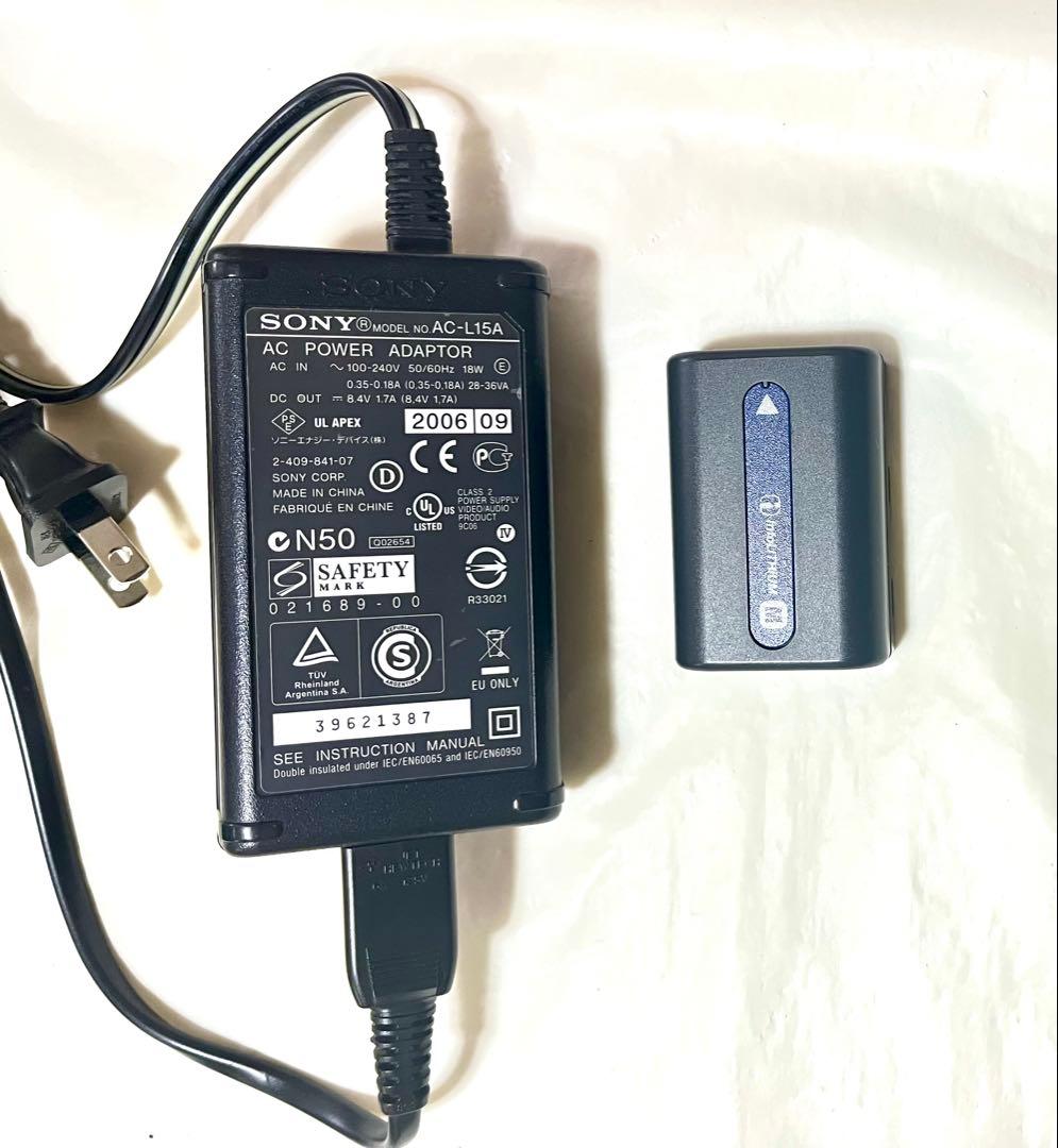 SONY HANDYCAM HD ビデオカメラ AC-L15A バッテリー付