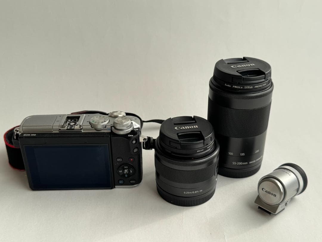 【本体&レンズ2種＆EVF付】Canon EOS M6 ダブルズームEVFキット