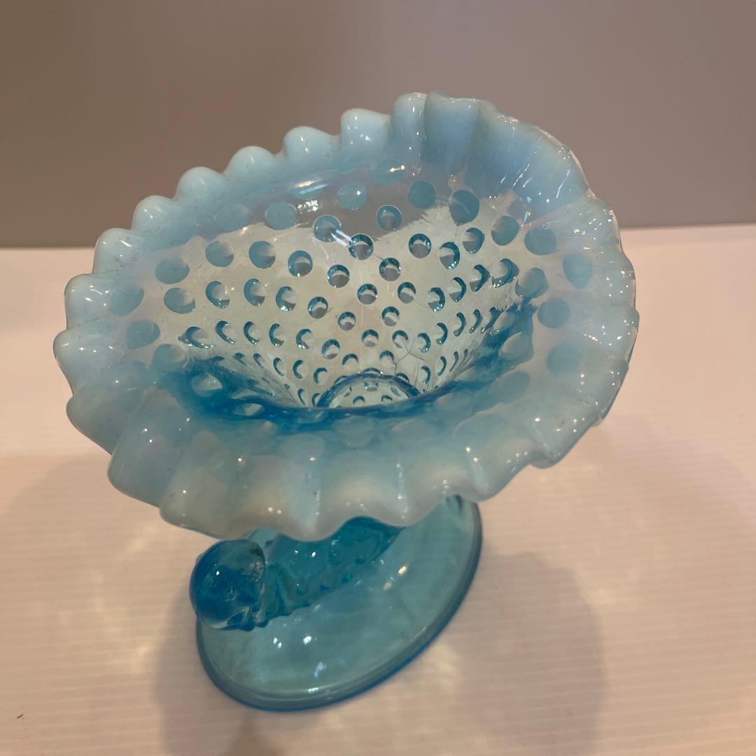 フェントンガラス　オブジェ キャンドルホルダー　花瓶