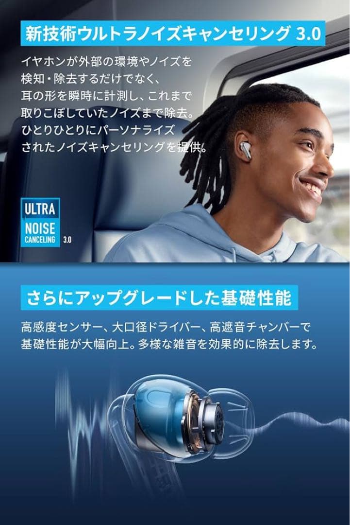 Anker Soundcore Liberty 4 NC ホワイト/アンカー