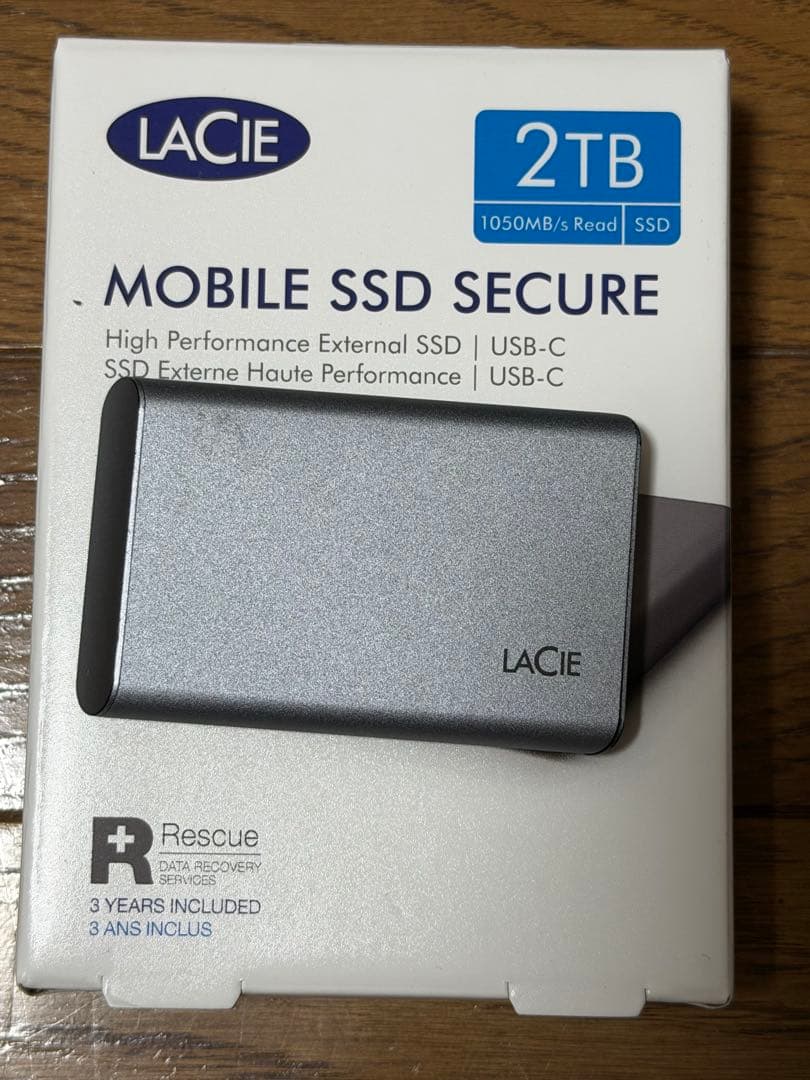 期間限定価格 LACIE MOBILE SSD SECURE 2TB