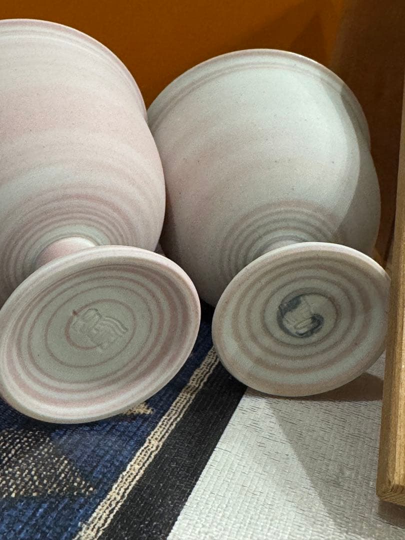 【徳田順子（4代徳田八十吉）】リキュールグラス・酒器・二客セット