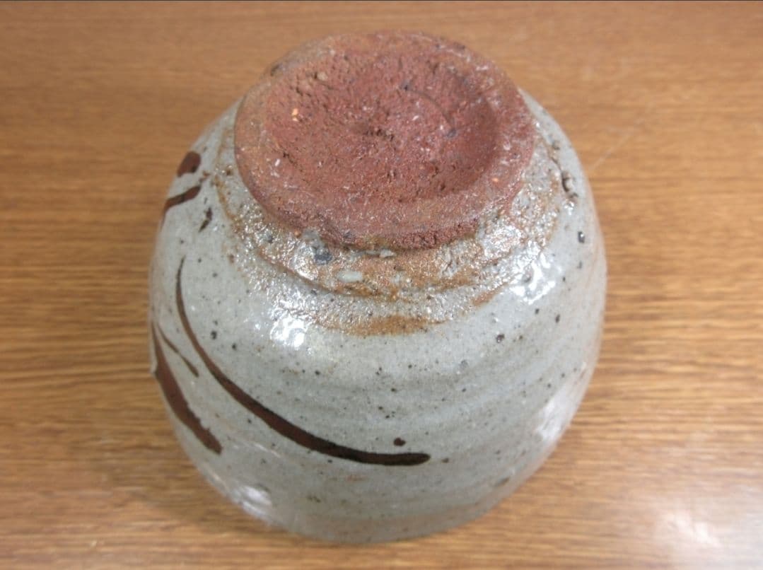 真作保証 西岡小十 自作 絵唐津茶碗 小十窯 コレクター放出品 佐賀県 唐津市