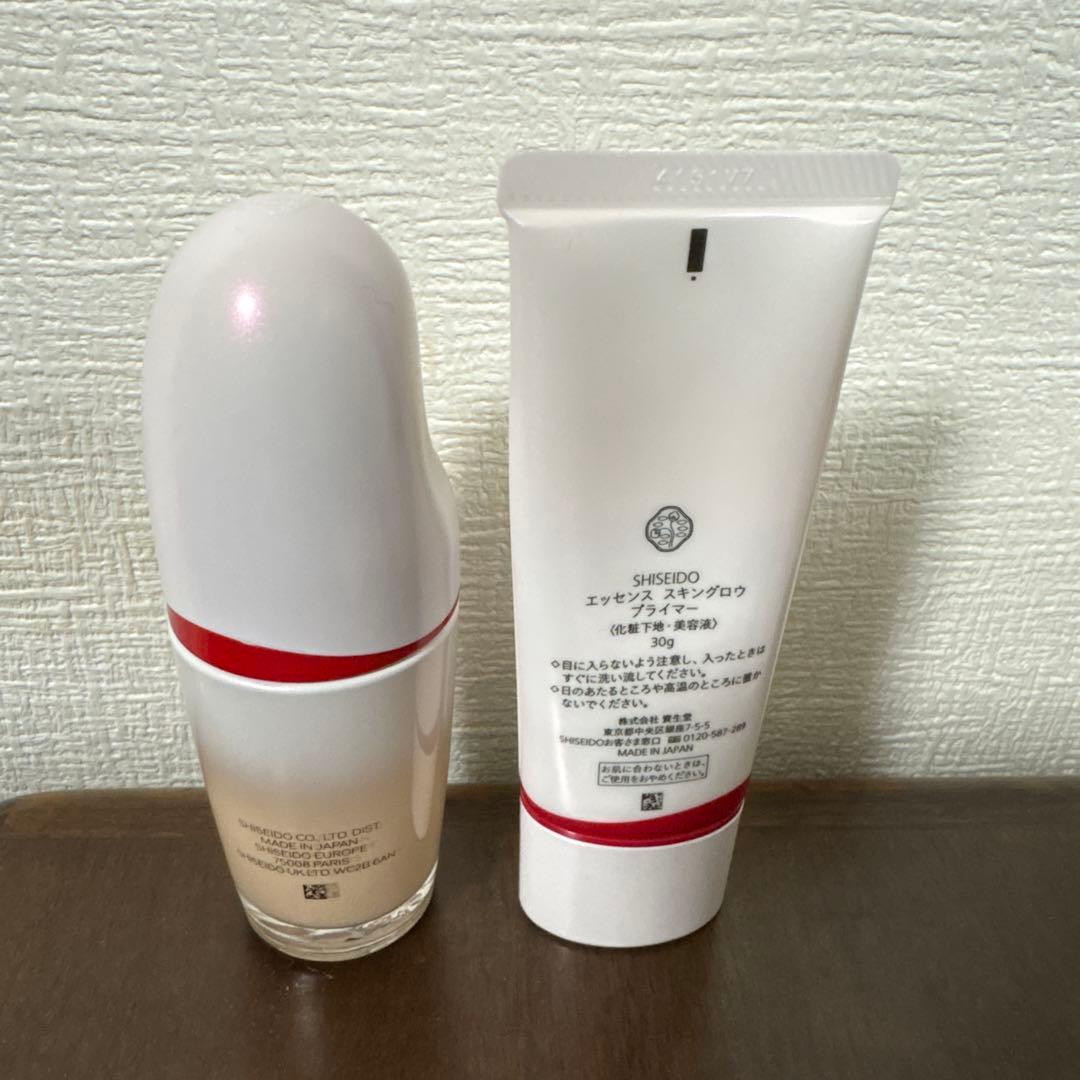 SHISEIDO 資生堂 エッセンススキングロウ　ファンデーション 下地 セット