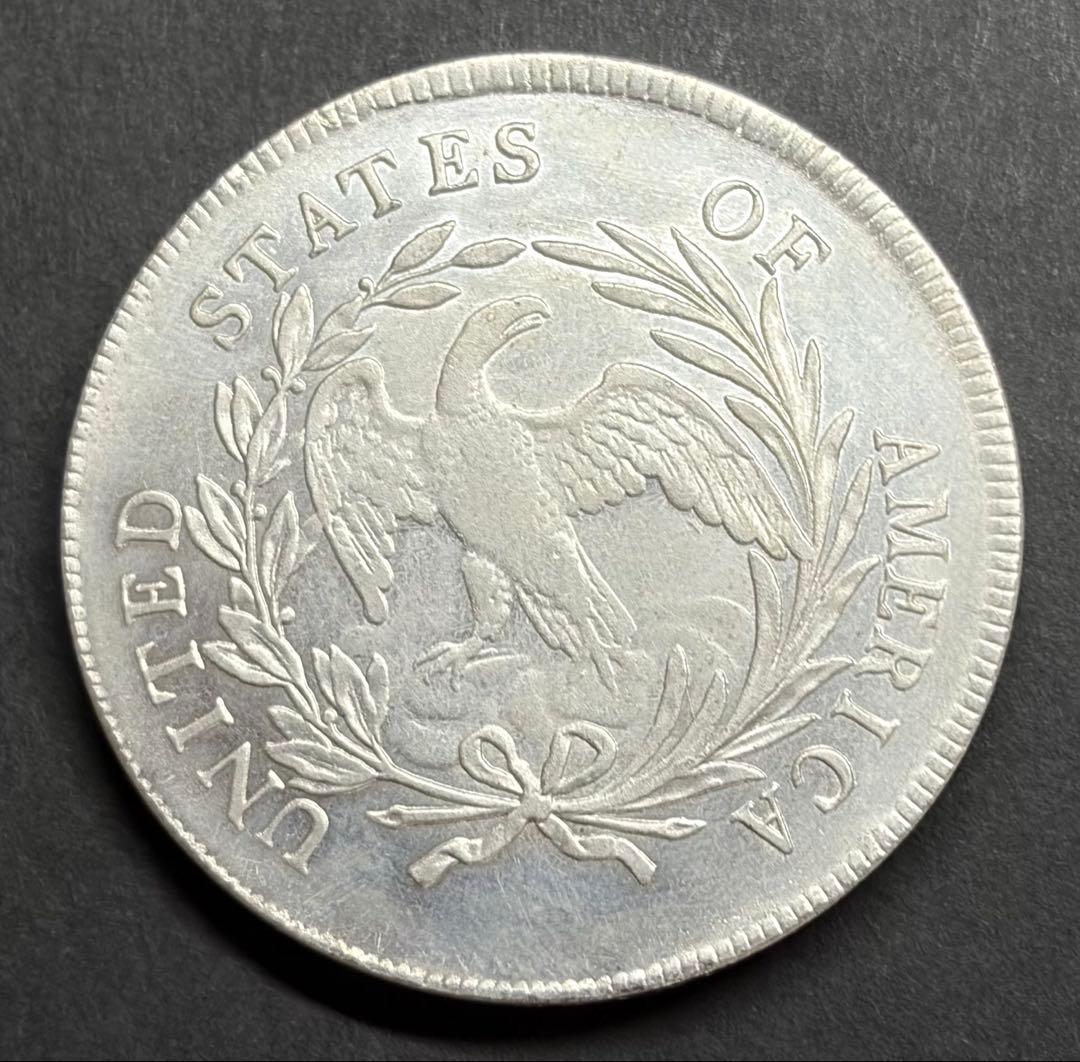 1796年 ドレイプドバストドル 大型銀貨 約26.71g 米国古銭