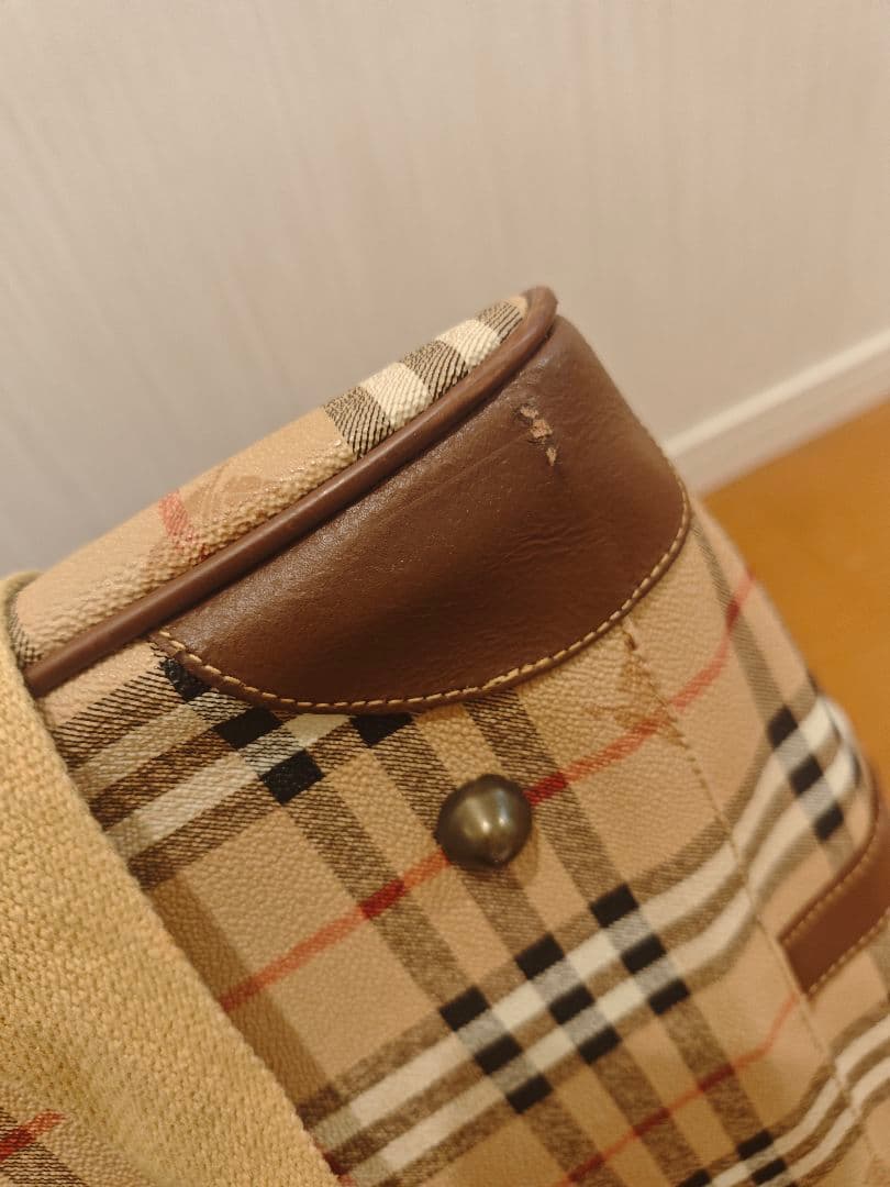 Burberry's チェック柄 ボストンバッグ