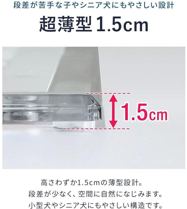 新品 犬用トイレトレー アクリル L 75×61 滑り止め 薄型
