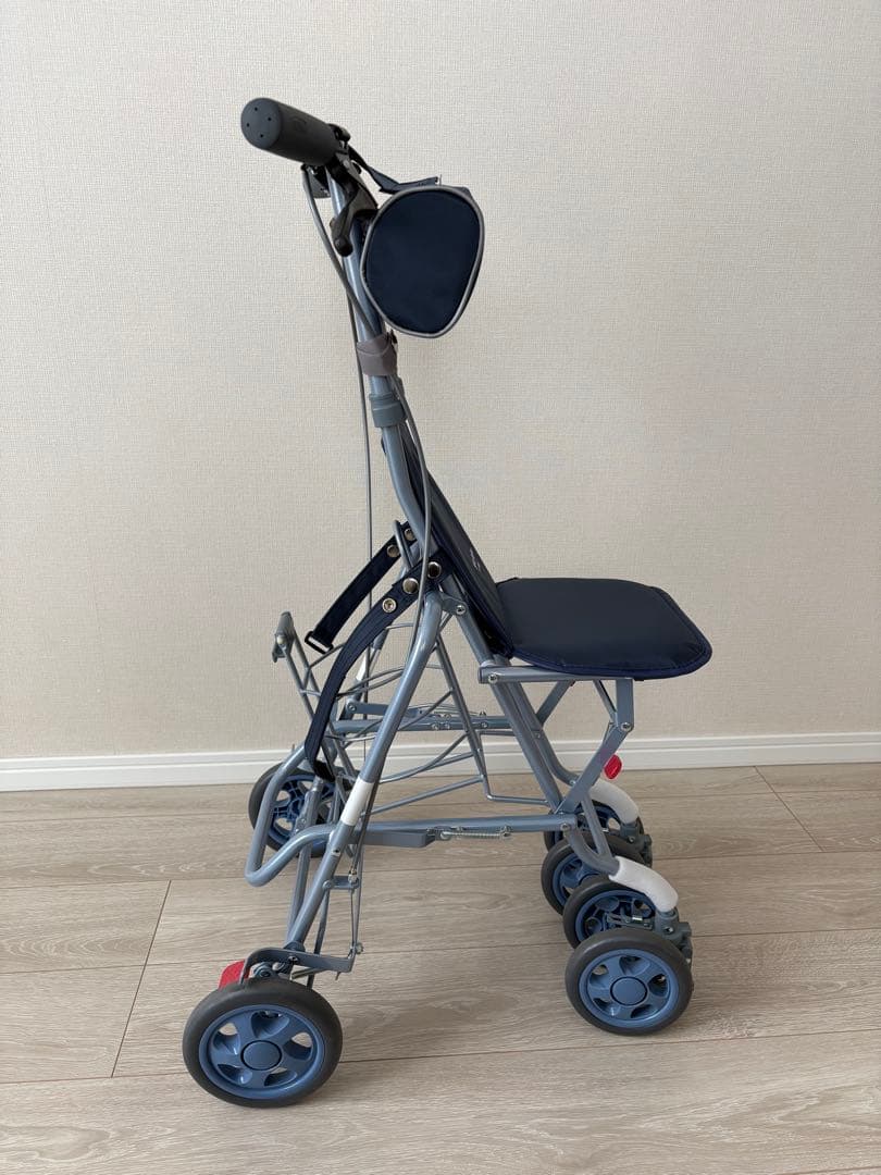 【未使用】島製作所　サニーウォーカー　酸素ボンベ用　シルバーカー