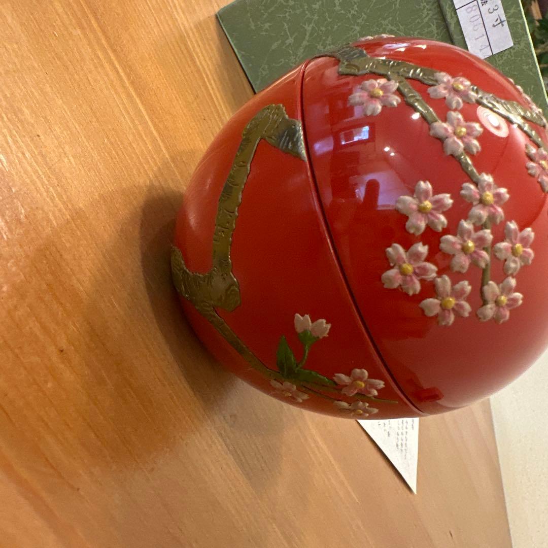 琉球漆器　手まりボンボン入れ 小物入れ 未使用品
