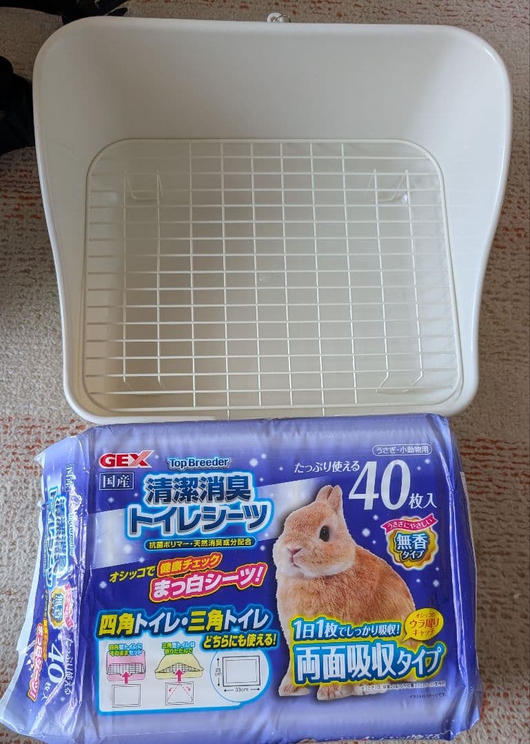 【テトさま専用】犬猫兎（小動物）用 キャリーバッグと　トイレ