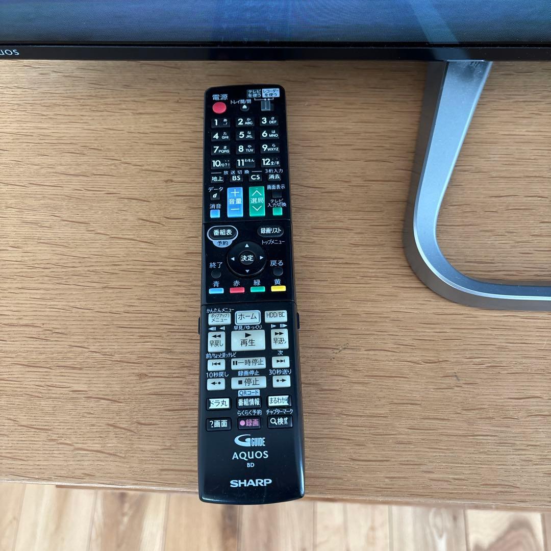 シャープ AQUOS 50型液晶テレビ LC-50W20リモコン付き