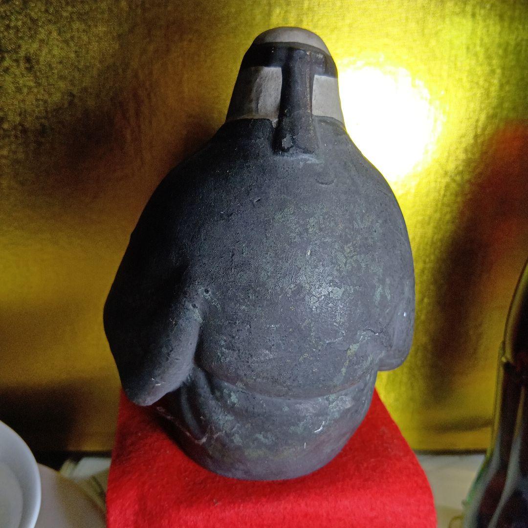 郷土玩具 手作り陶器人形 約15cm