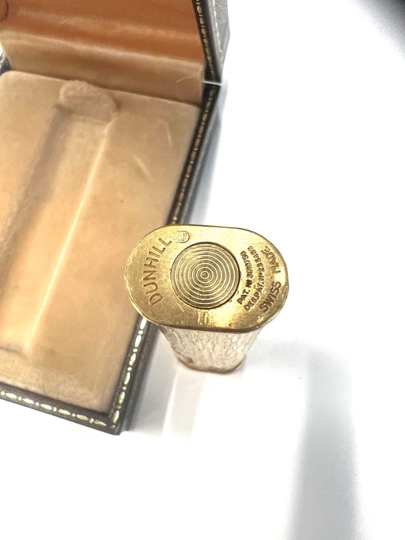 dunhill ダンヒル ライター ガスライター ゴールド カラー　ケース入り