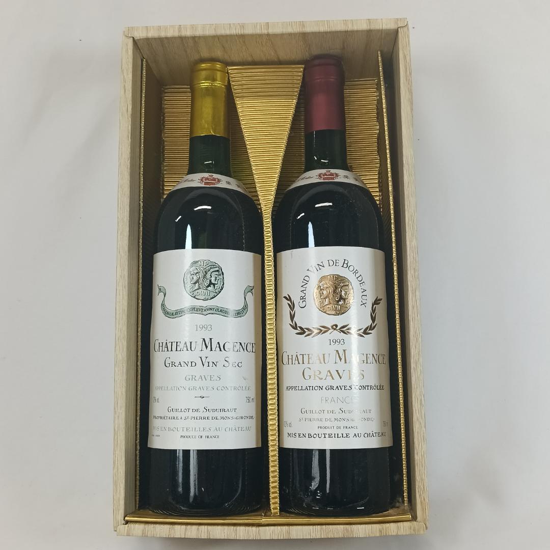 希少　1993年ヴィンテージ シャトー・マジャンス 赤白2本セット 明治屋輸入品