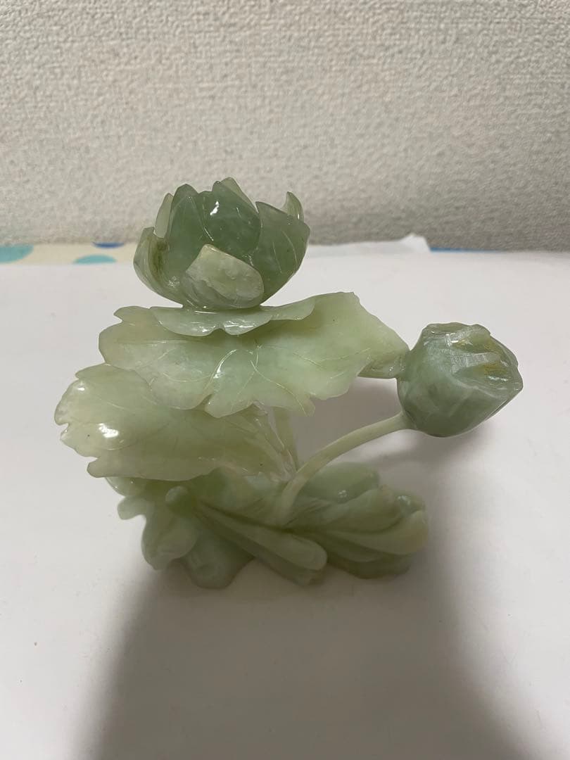 翡翠玉石彫刻　置物　天然石