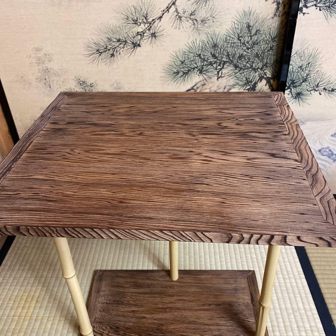 茶道具　茶棚　五行棚　焼杉
