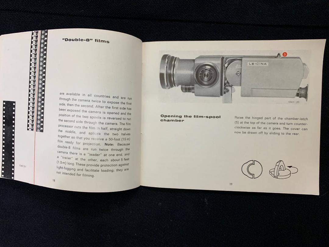 ライカ Leitz LEICINA 8V 1963年使用説明書 英語版 大変貴重