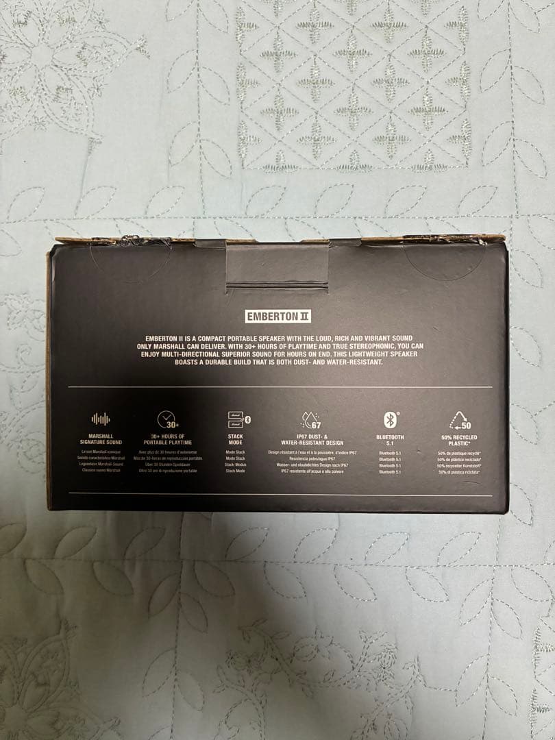Marshall Bluetoothスピーカー Emberton II ブラック