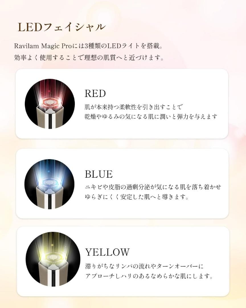 美顔器 Leadtek Ravilam Magic Pro 高周波RF EMS