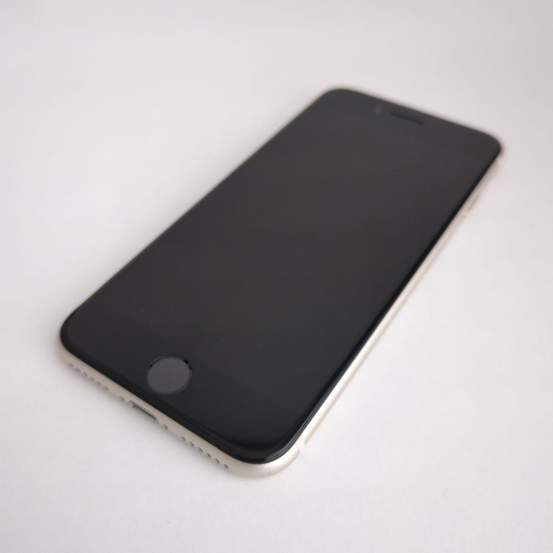 【美品S☆BT100%】iPhone SE3 64GB 本体 新品バッテリー 白