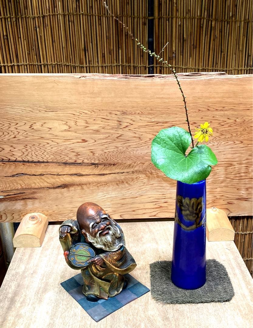九谷焼　布袋尊＆花瓶　セット