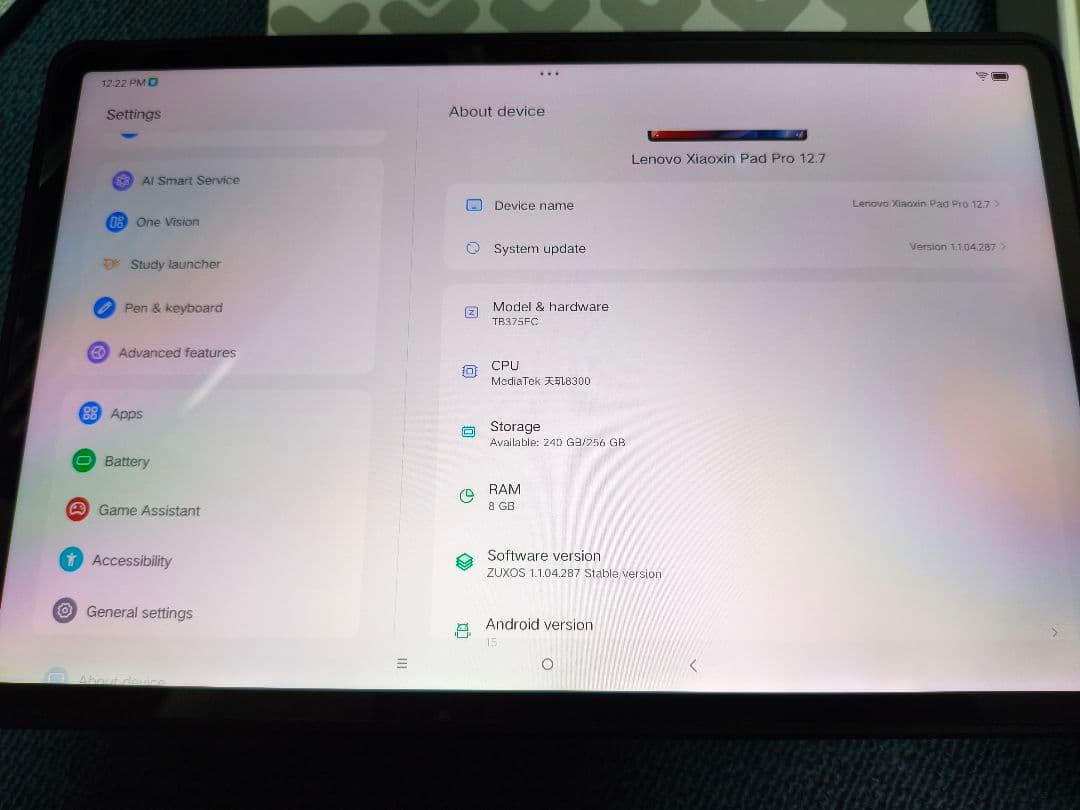 Androidタブレット本体 Lenovo Xiaoxin Pad Pro 2025 8GB/256GB