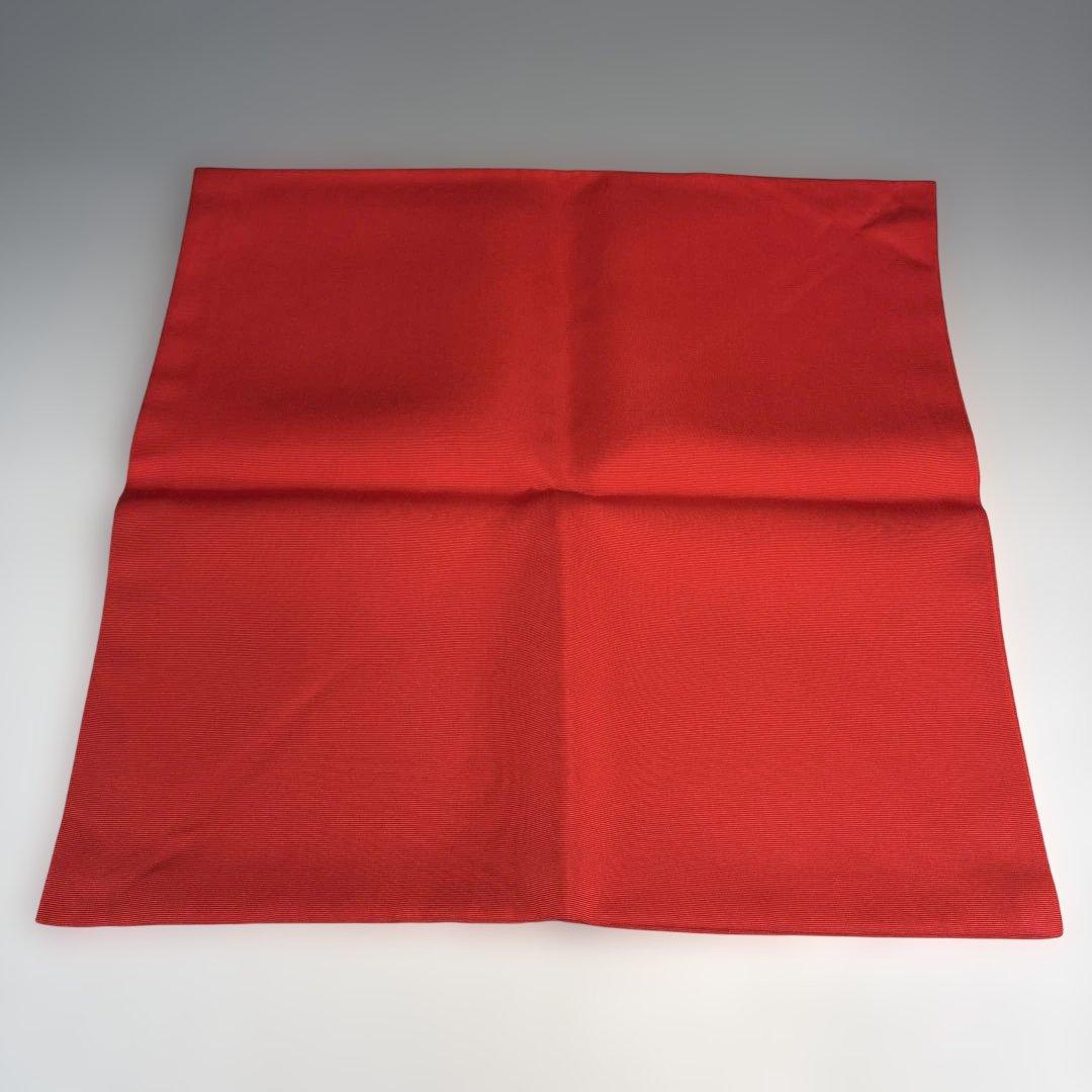 【中古品】塩瀬　徳斎　赤帛紗（紙箱）