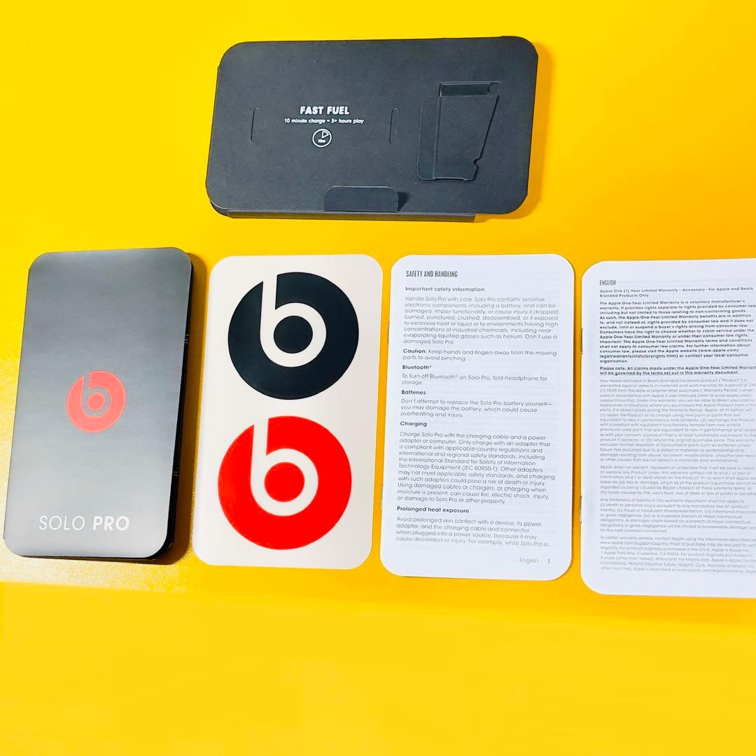 【美品】beats SOLO PRO MRJ82FE/A グレイ