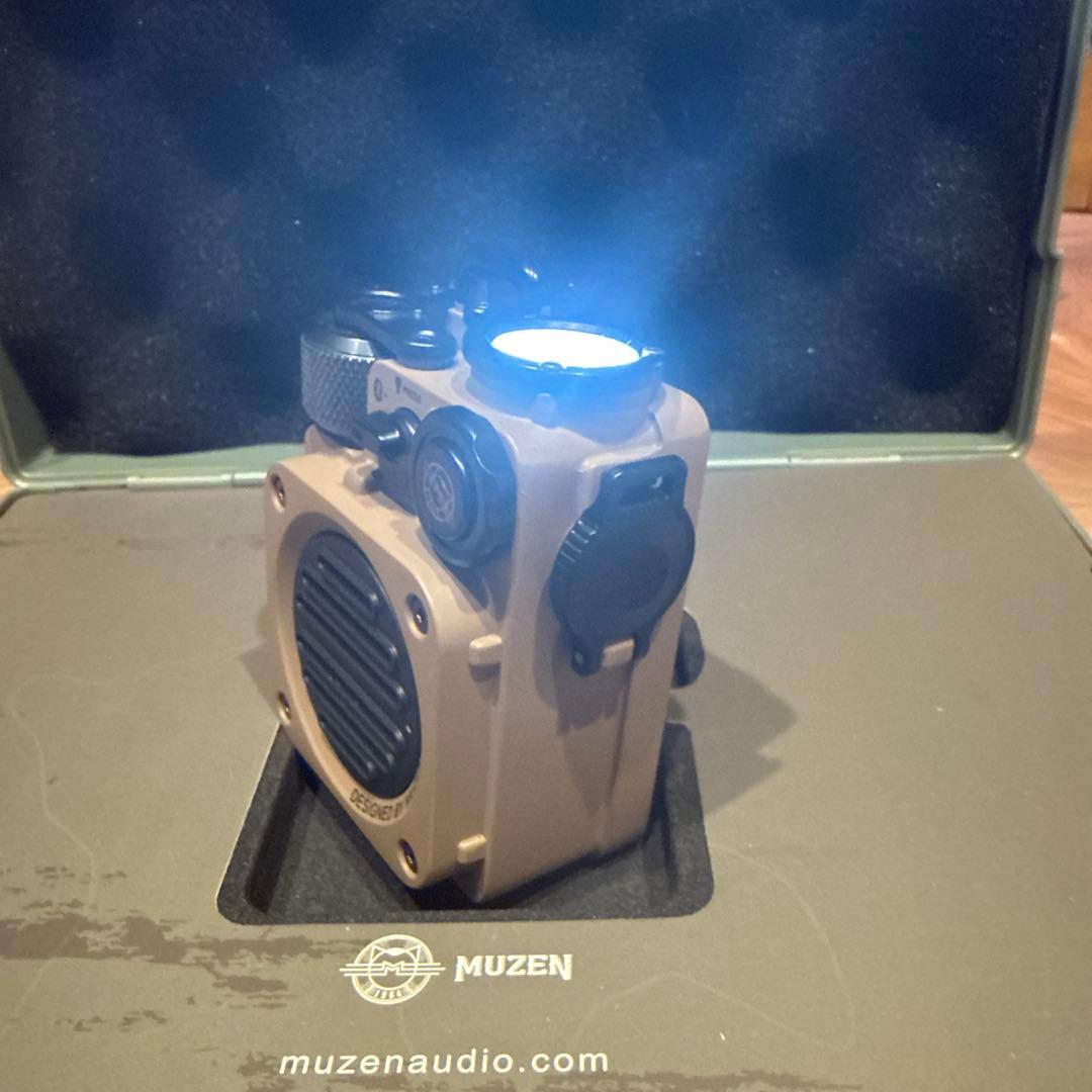 MUZEN Wild Mini Speaker ベージュ ケース付き
