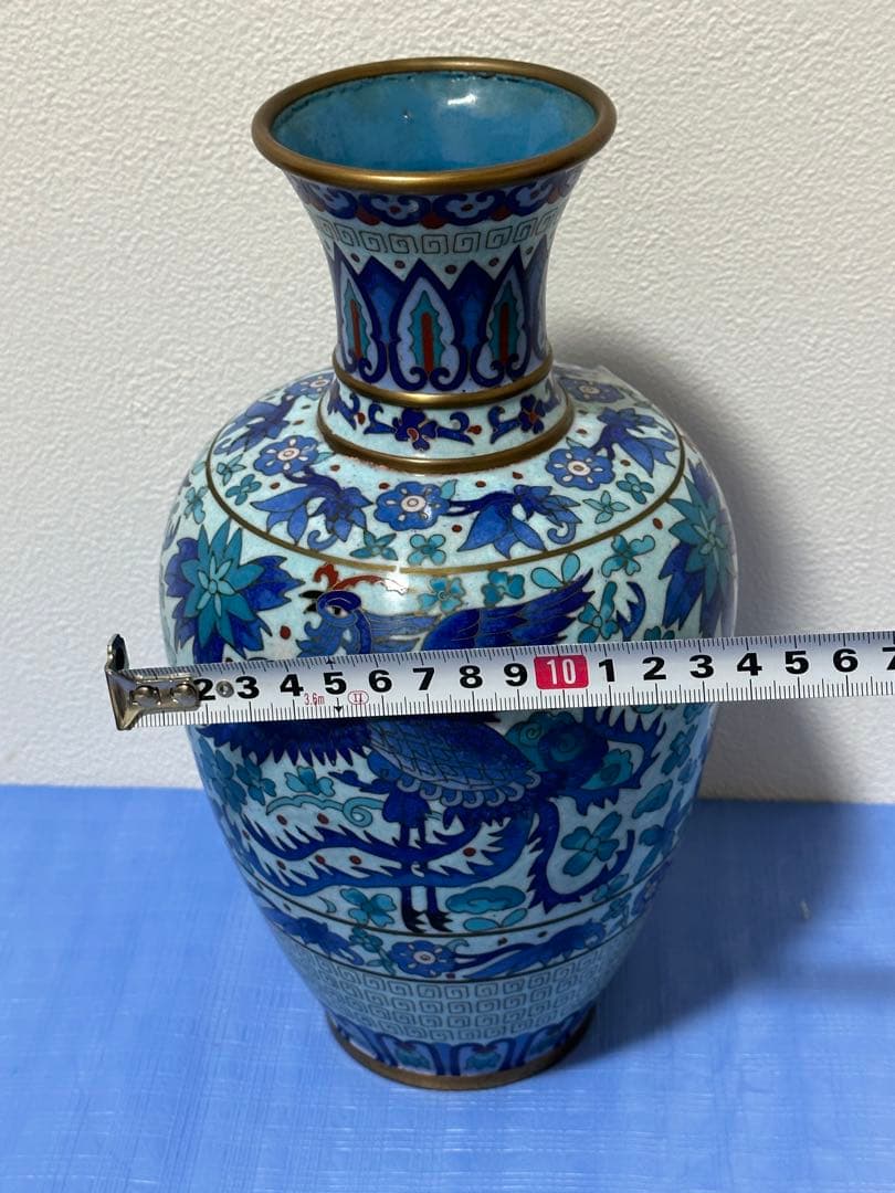 七宝焼 花瓶 花入 古美術