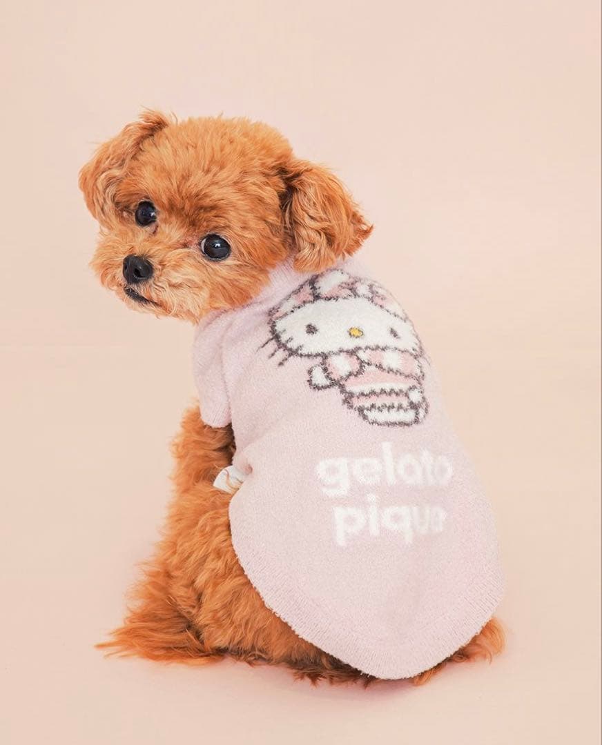 gelato pique CAT＆DOG スムーズィープルオーバー　Lサイズ