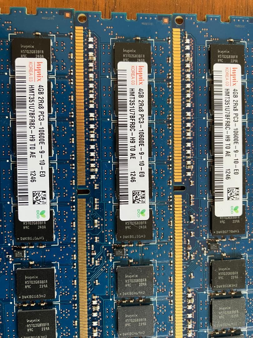 hynix 4GB PC3-12800 ×4　4GB PC3-10600 ×3