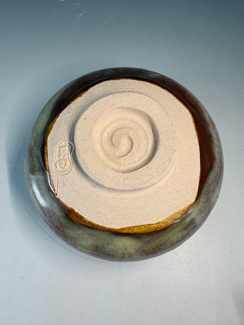 ★中古品★茶道具　吉向蕃斎（松月）造　旭泉釉茶碗（共箱）