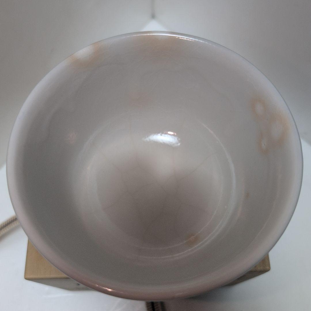 岩崎新定　而妙斎筆　茶碗　松絵