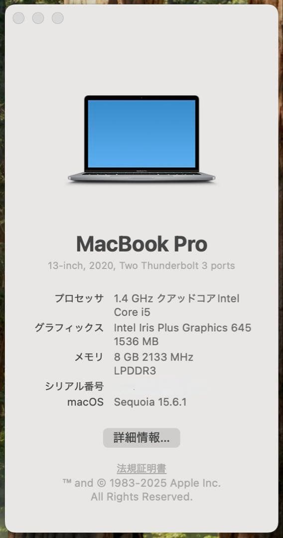 美品❗️MacBook Pro 2020 intel Windows