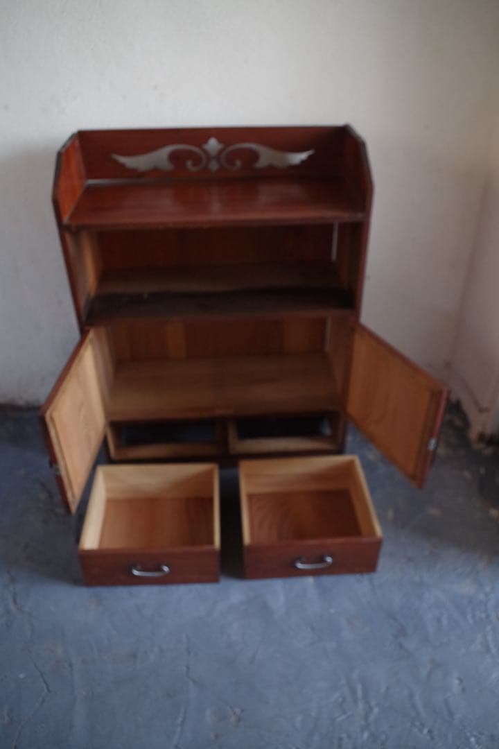 古家具　棚　収納棚　昭和レトロ