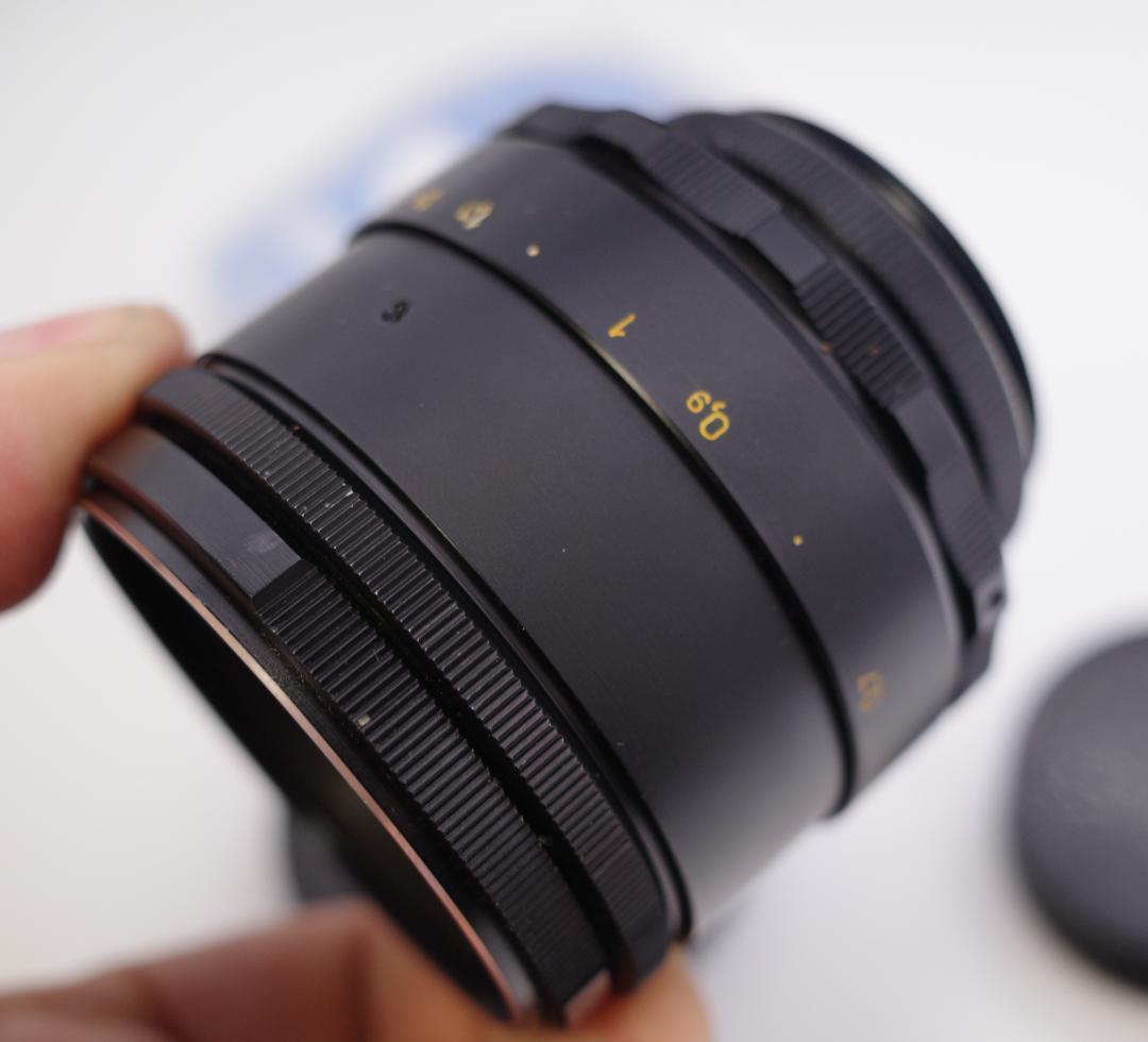 55 未使用　ぐるぐるボケレンズ　 ヘリオス　44-2　M42 アダプター付